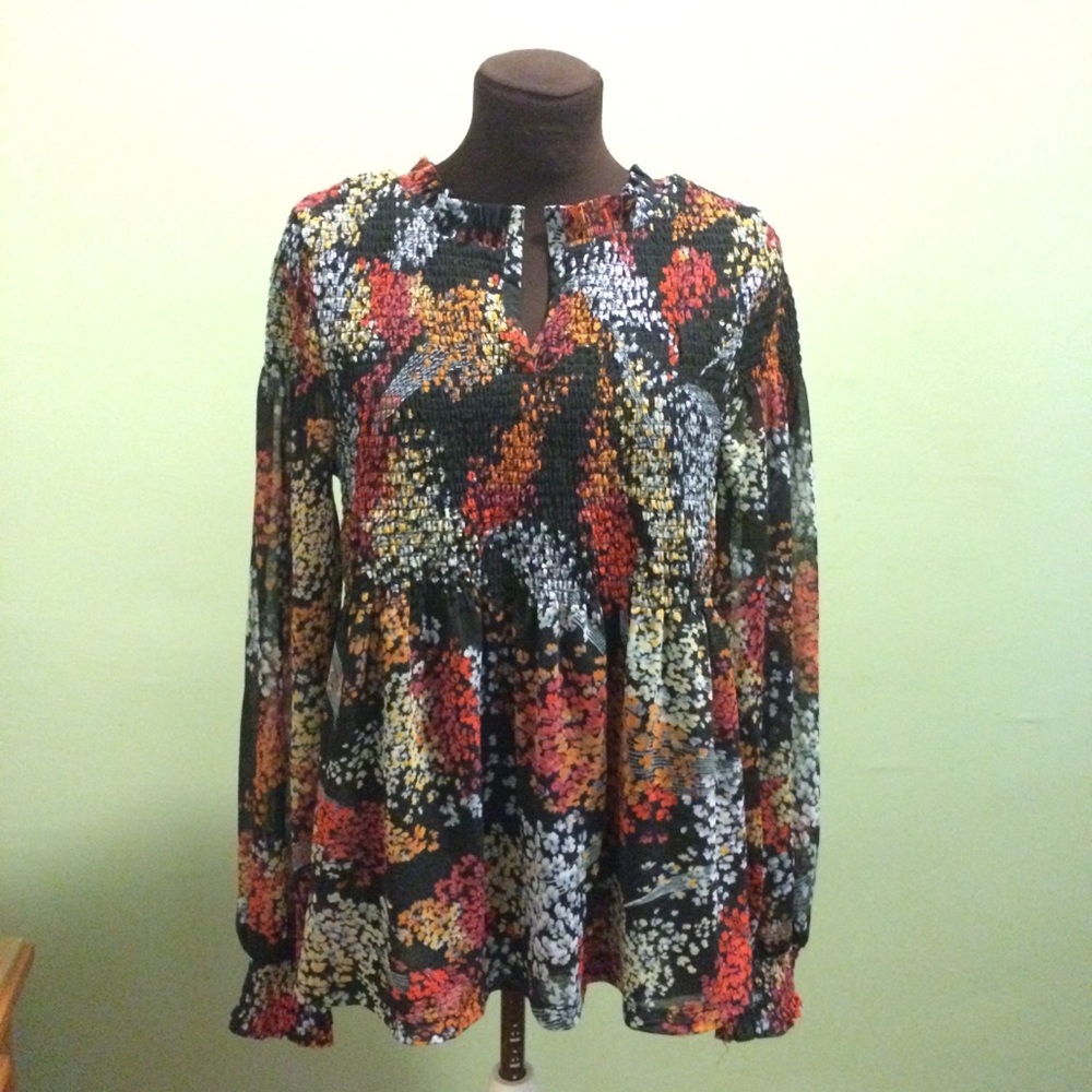 Akemi + Kin Smocked Blouse from Anthropologie